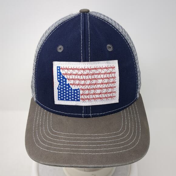 Idaho Flag Snapback Trucker Cap Multicolor OS Adjustable Mesh Arcadian Outfitter - Picture 2 of 9